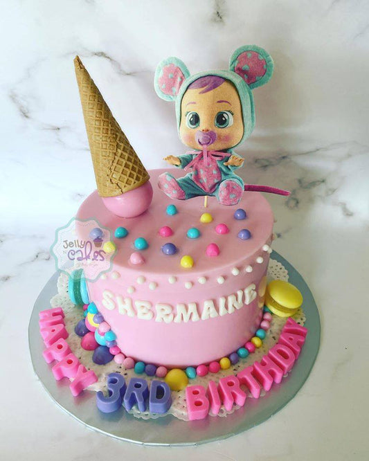 Baby Birthday Jelly Cake