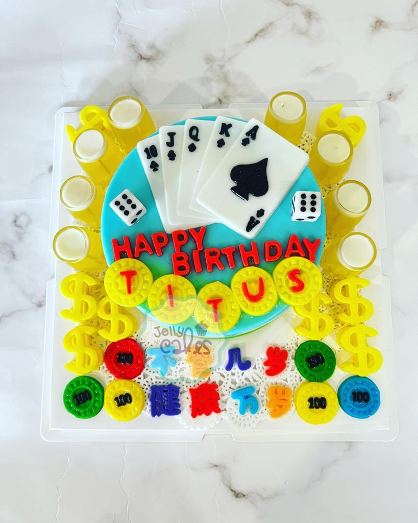 Poker Card Jelly Cake