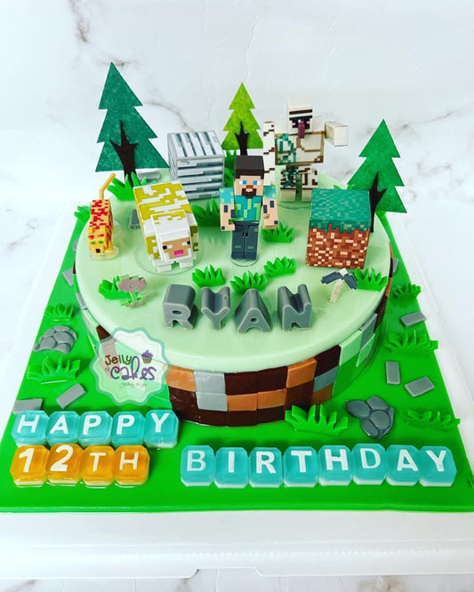 Minecraft Jelly Cake