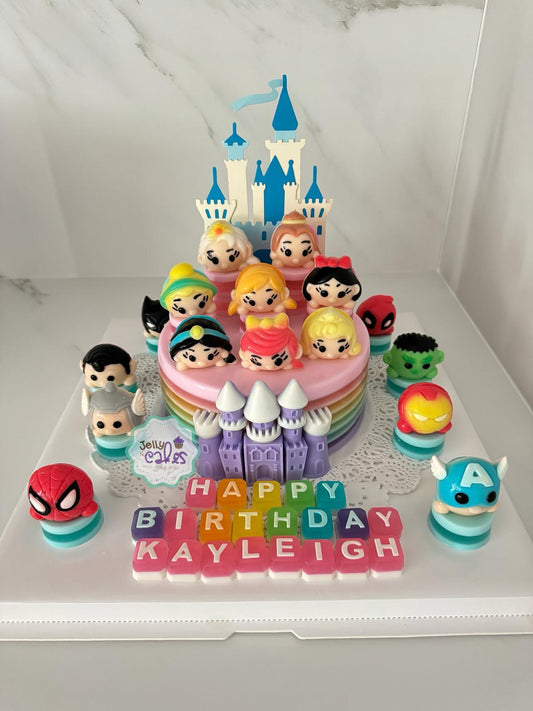 Tsum Tsum Castle Birthday Jelly Cake