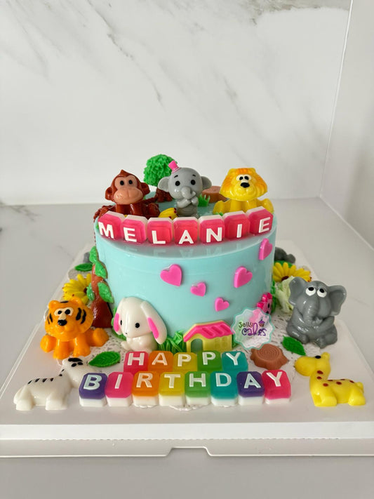 Animals Kingdom Jelly Cake