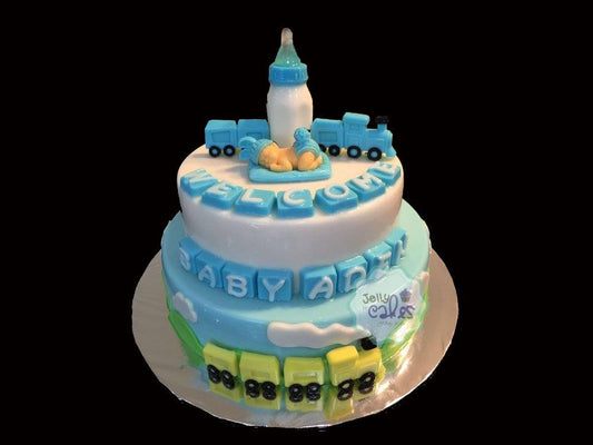 2 Tiers Baby Jelly Cake