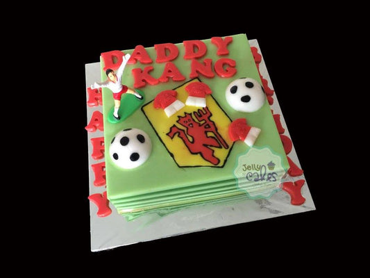 Man United Birthday Jelly Cake