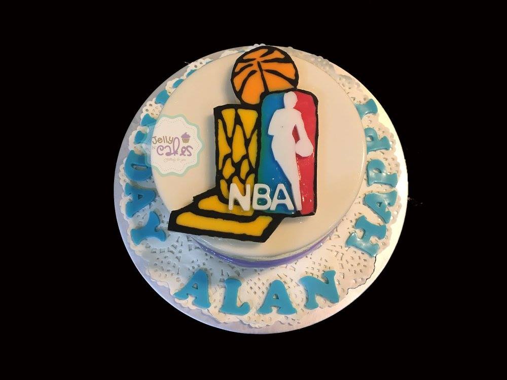 NBA Basketball Birthday Cake