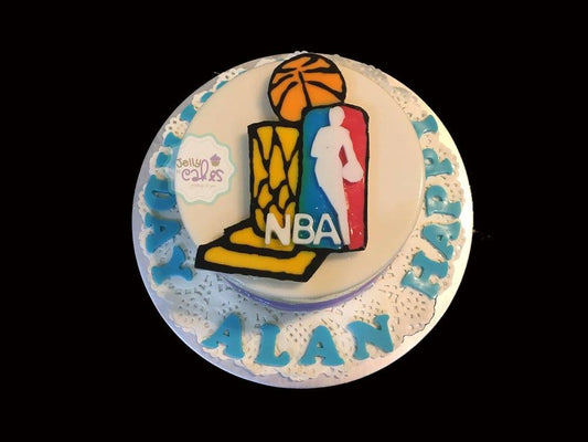 NBA Basketball Birthday Cake