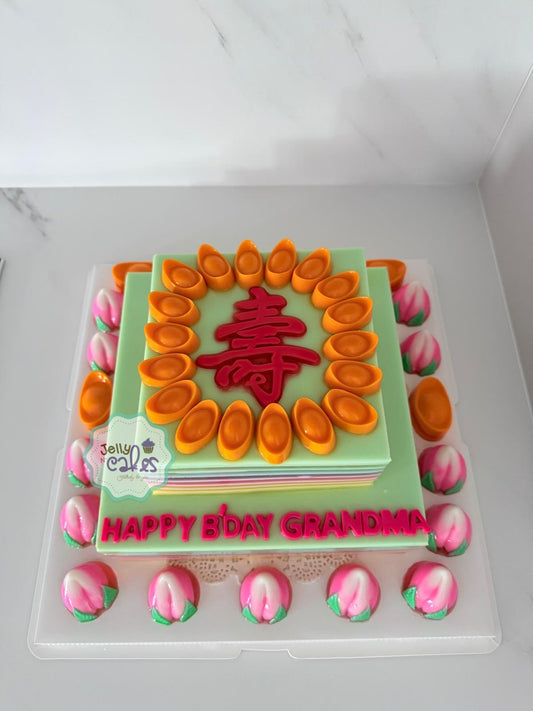 Longevity with peaches and gold