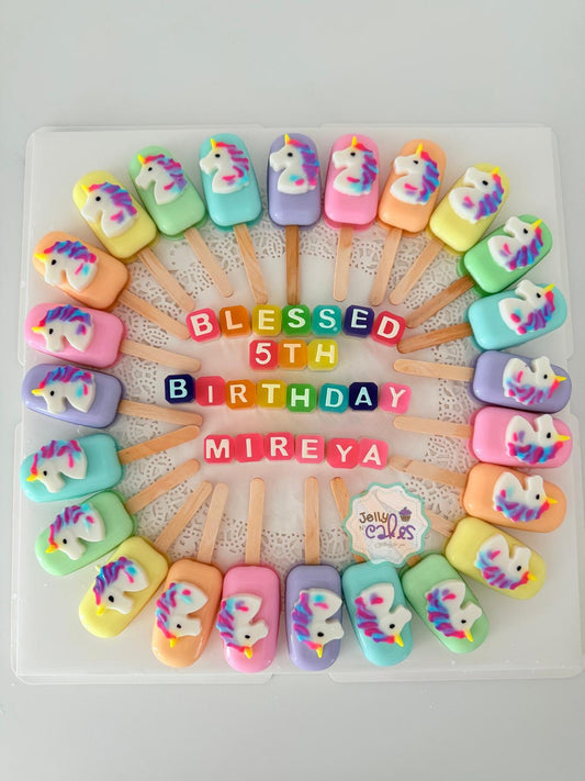 Unicorn Jelly Popsicles
