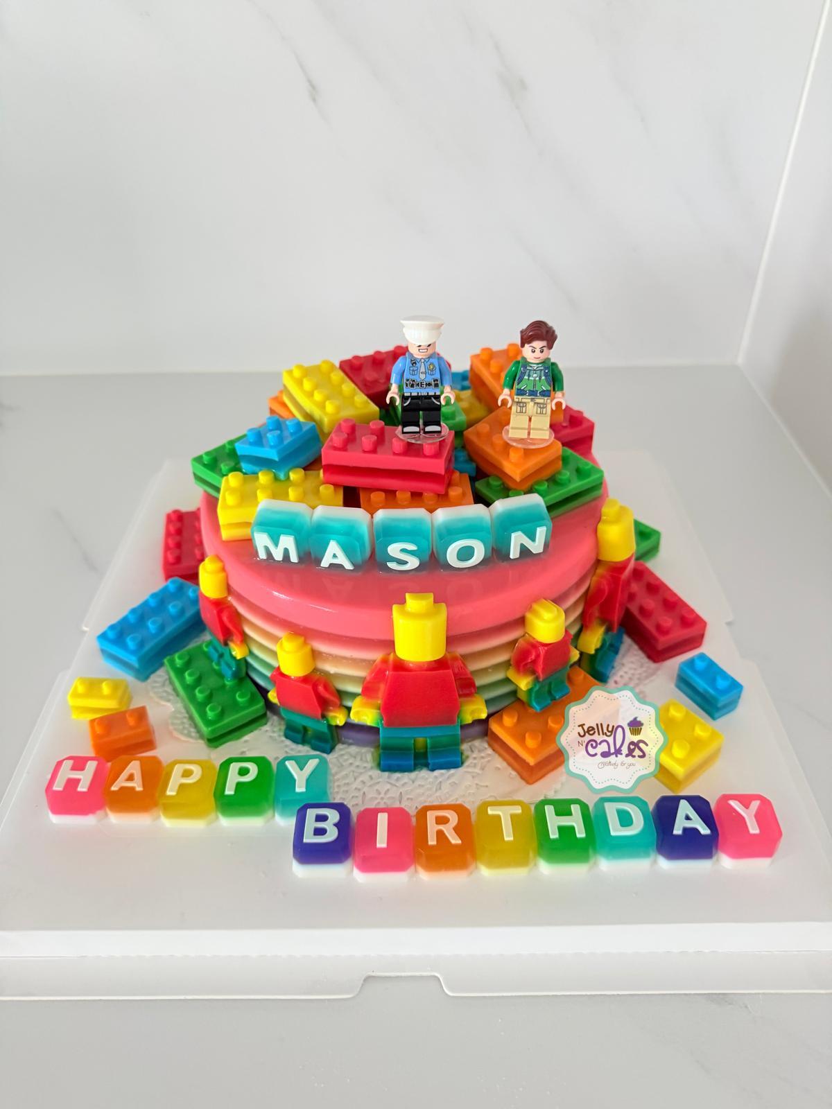 Lego Birthday Jelly Cake